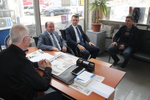 Defterdar Enoğlu ve Vergi Dairesi Müdürü Odabaşı’ndan ziyaret