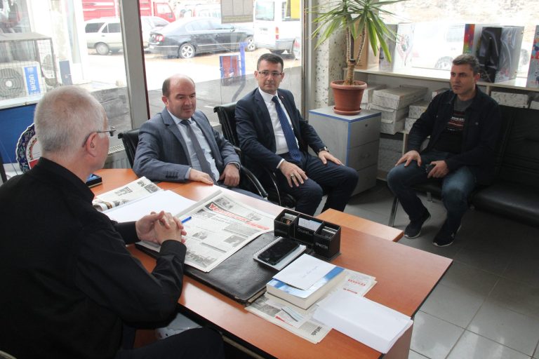 Defterdar Enoğlu ve Vergi Dairesi Müdürü Odabaşı’ndan ziyaret