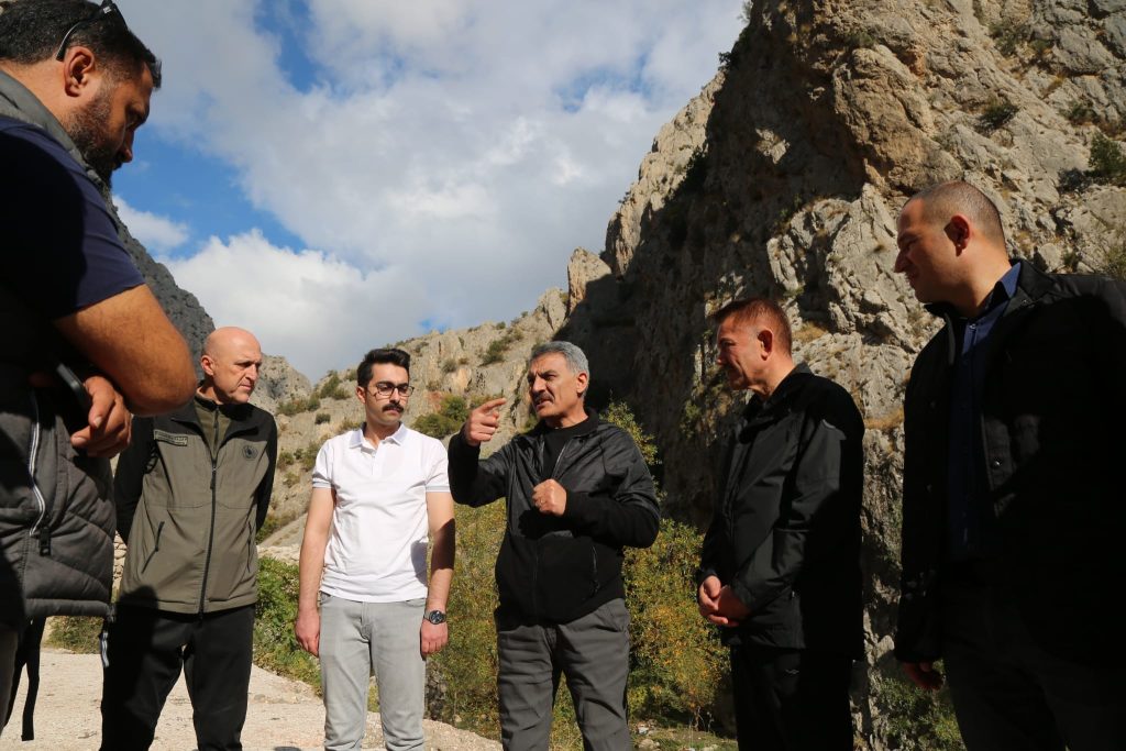 Vali Özkan’dan Kazankaya Kanyonuna detaylı inceleme