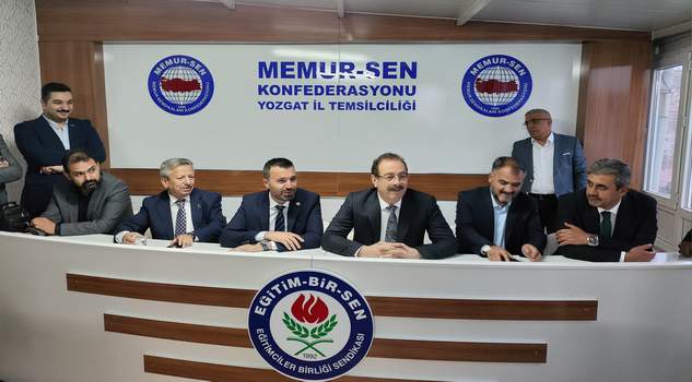 Akgül ve Şahan’dan Memur Sen ‘e ziyaret