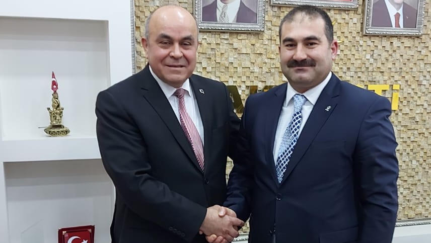 Aday Adayı Ayhan Çelik’ten İl Başkanı Altuntaş’a hayırlı olsun ziyareti
