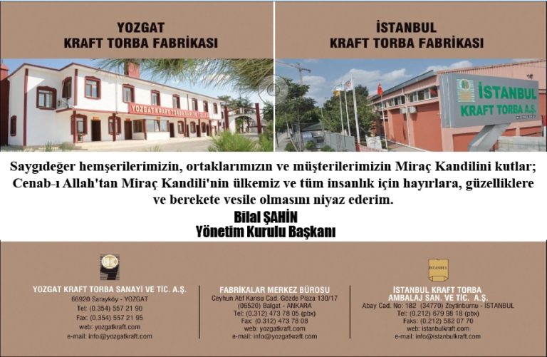 Bilal Şahin’den kandil mesajı