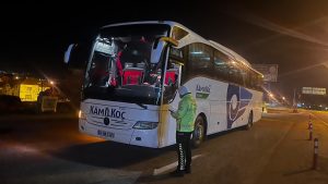 Şehirlerarası yolcu taşıyan araçlar gözden geçirildi