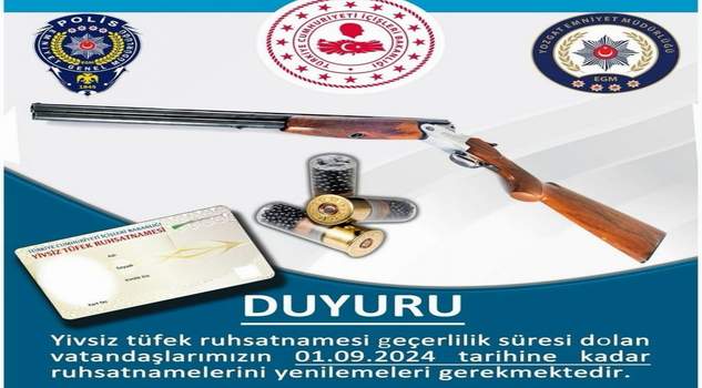 Emniyet’ten ruhsat yenileme uyarısı