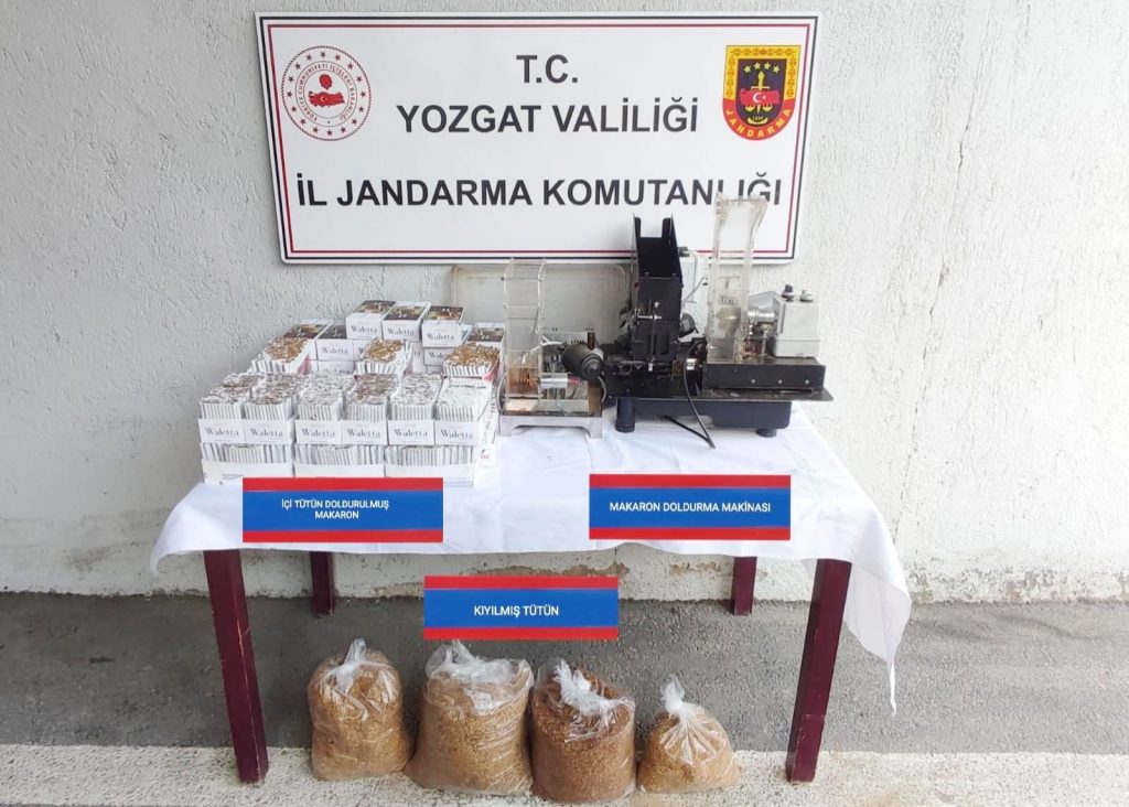 Sorgun’da Kaçak Tütün ve Elektronik Sigara Operasyonu