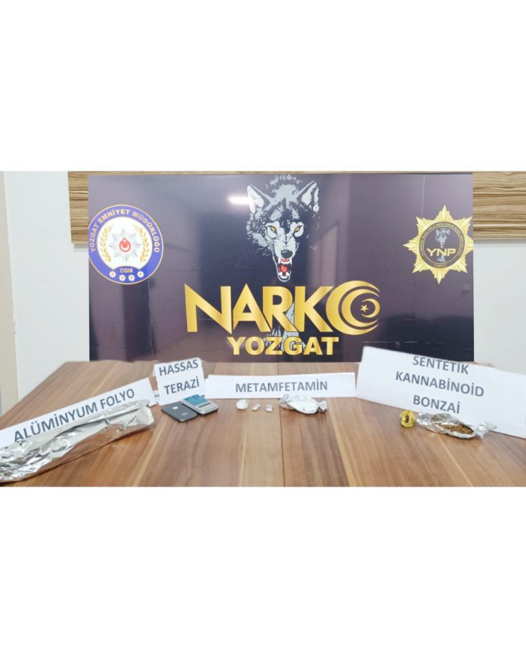Yozgat’ta uyuşturucu operasyonu