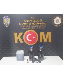 Yozgat’ta 15 Litre sahte alkol ele geçirildi