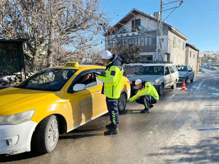 Kış lastiği denetimi gerçekleştirildi