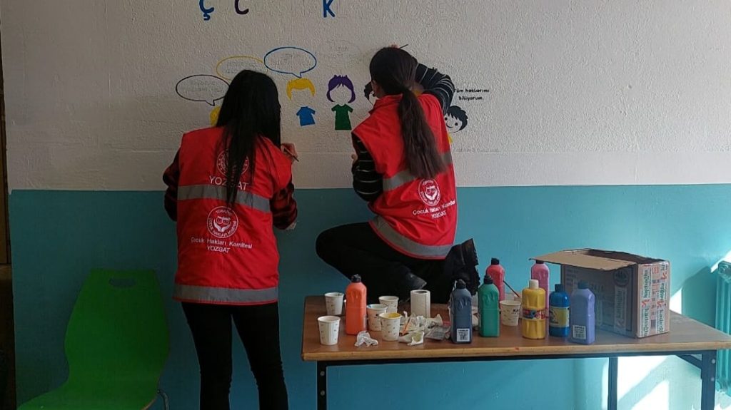 “Çocuk Hakları” konulu resim çalışması beğenildi