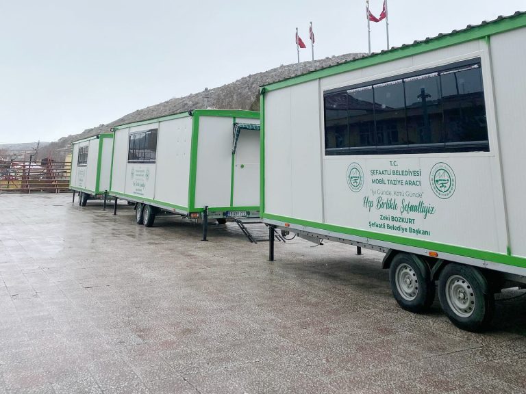 Şefaatli’ye üç yeni cenaze taziye konteyneri