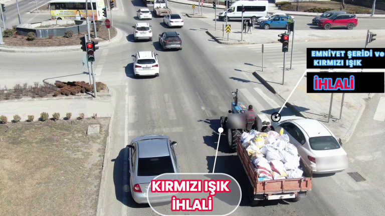 Drone ile denetim yapıldı