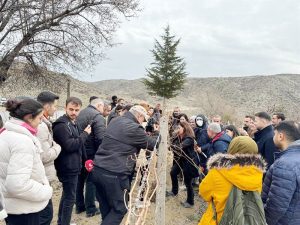 Üreticilere uygulamalı budama eğitimi