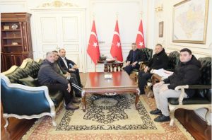 Şehit Aileleri ve Gazilerden Vali Özkan’a ziyaret