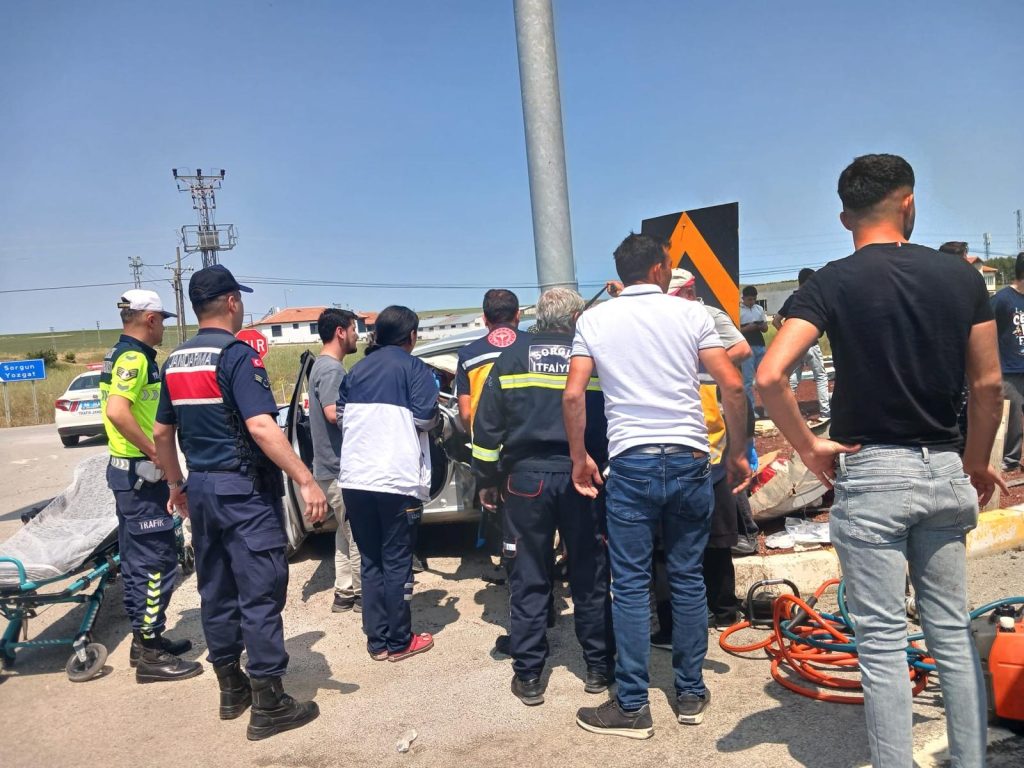 Yozgat’ta trafik kazası: 1 ölü, 6 yaralı