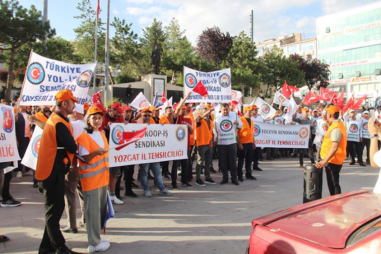 TÜRK-İŞ Yozgat’ta meydanlara indi