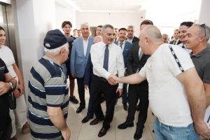 Vali Özkan Sarıkaya’da incelemelerde bulundu