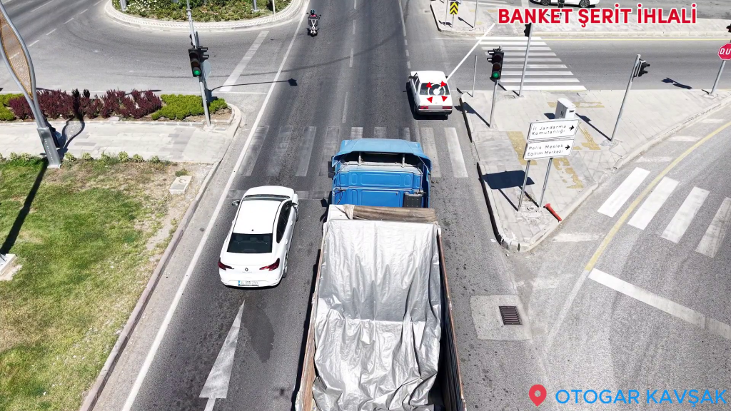 Yozgat’ta Drone ile trafik denetimi: 95 araca ceza