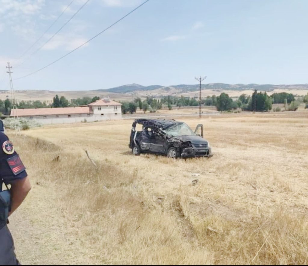 Yozgat’ta feci kaza: 1 ölü, 1 yaralı