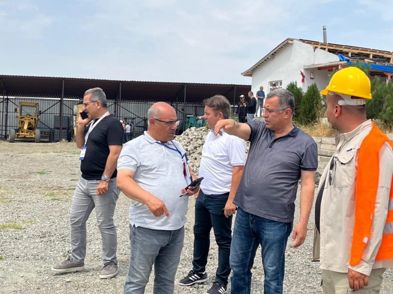 Altınkaynak’tan iş makineleri sınav alanına ziyaret