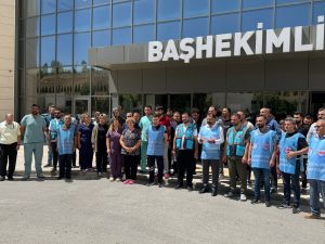 Sağlık Sen’den memur maaş zam teklifi protestosu