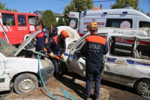Boğazlıyan’da gerçeği aratmayan deprem tatbikatı