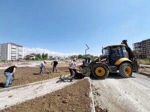 70 dekarlık parkta çalışmalar sürüyor