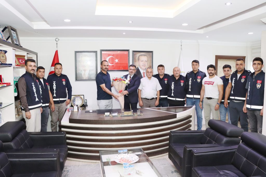 Başkan Arslan, zabıta personelini makamında ağırladı