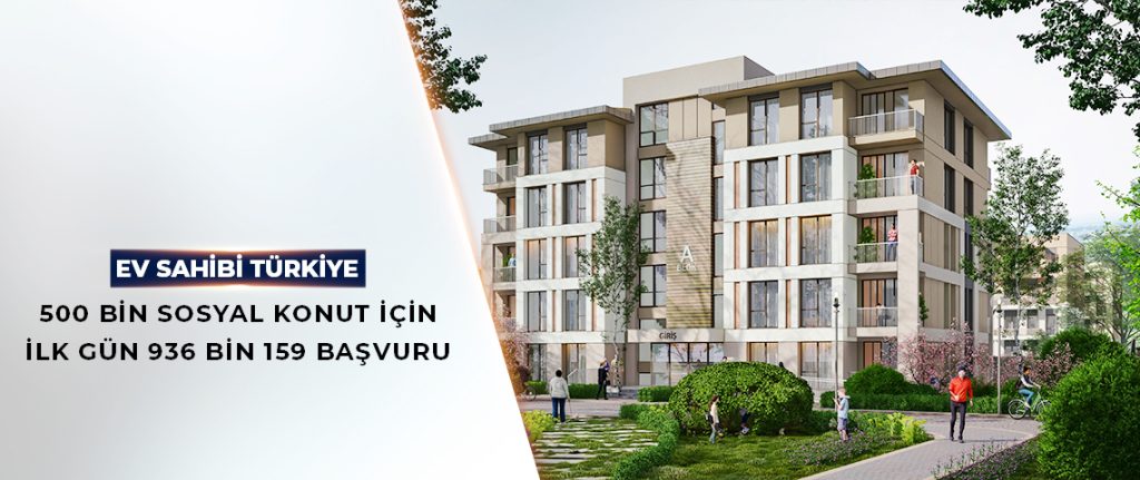 Konut projesi’ne ilk gün 936 bin başvuru