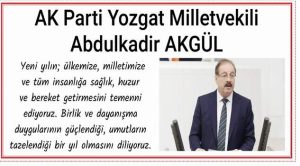 Milletvekili Akgül’den yeni yıl mesajı