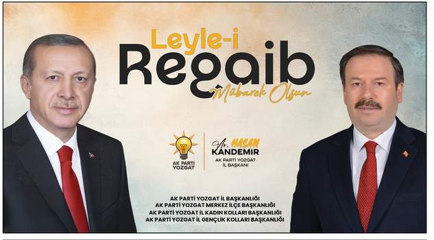 Başkan Kandemir’den kandil mesajı