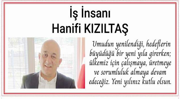 İş İnsanı Kızıltaş’tan yeniyıl mesajı