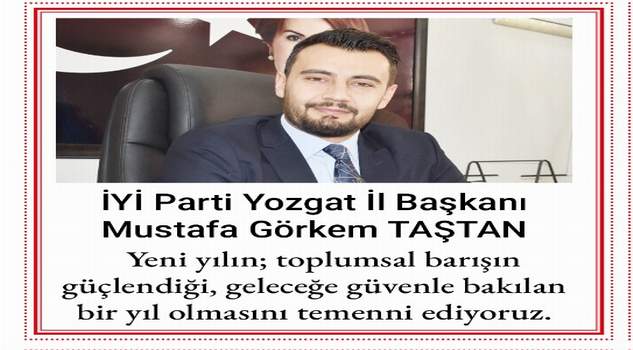 Başkan Taştan’dan yeni yıl mesajı