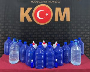 Sahte alkol operasyonu: 1 şüpheli gözaltında