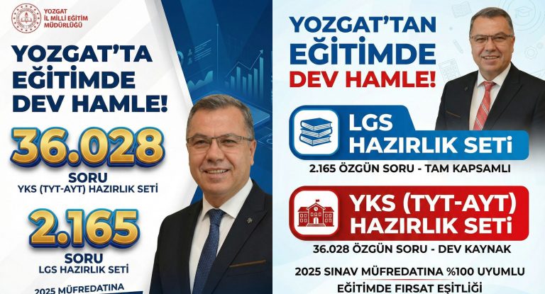  Yozgat MEM’den öğrencilere büyük sınav desteği