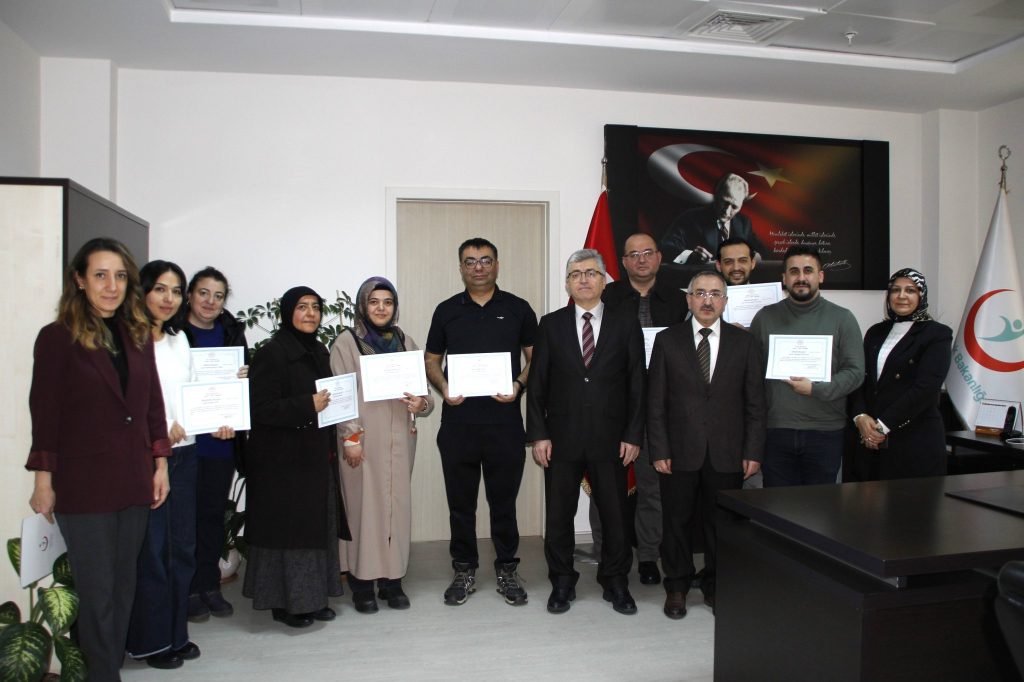 Erken tanı için emek verenlere teşekkür belgesi