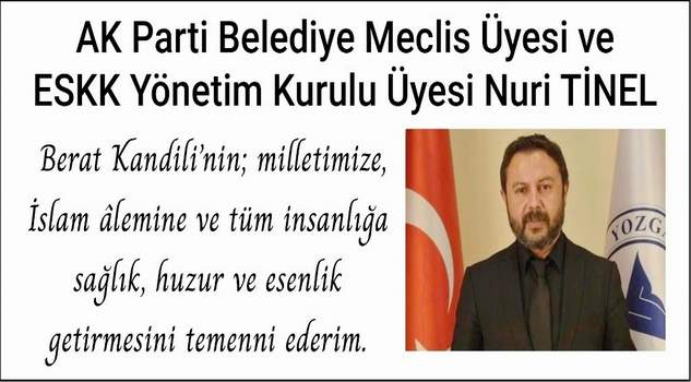 Tinel’den kandil mesajı