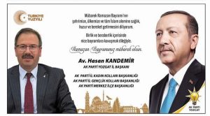 AK Parti Yozgat İl Başkanı Hasan Kandemir’den Bayram Mesajı