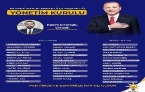 AK Parti Yozgat Merkez İlçe’de yeni yönetim açıklandı