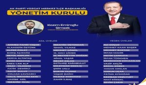 AK Parti Yozgat Merkez İlçe’de yeni yönetim açıklandı