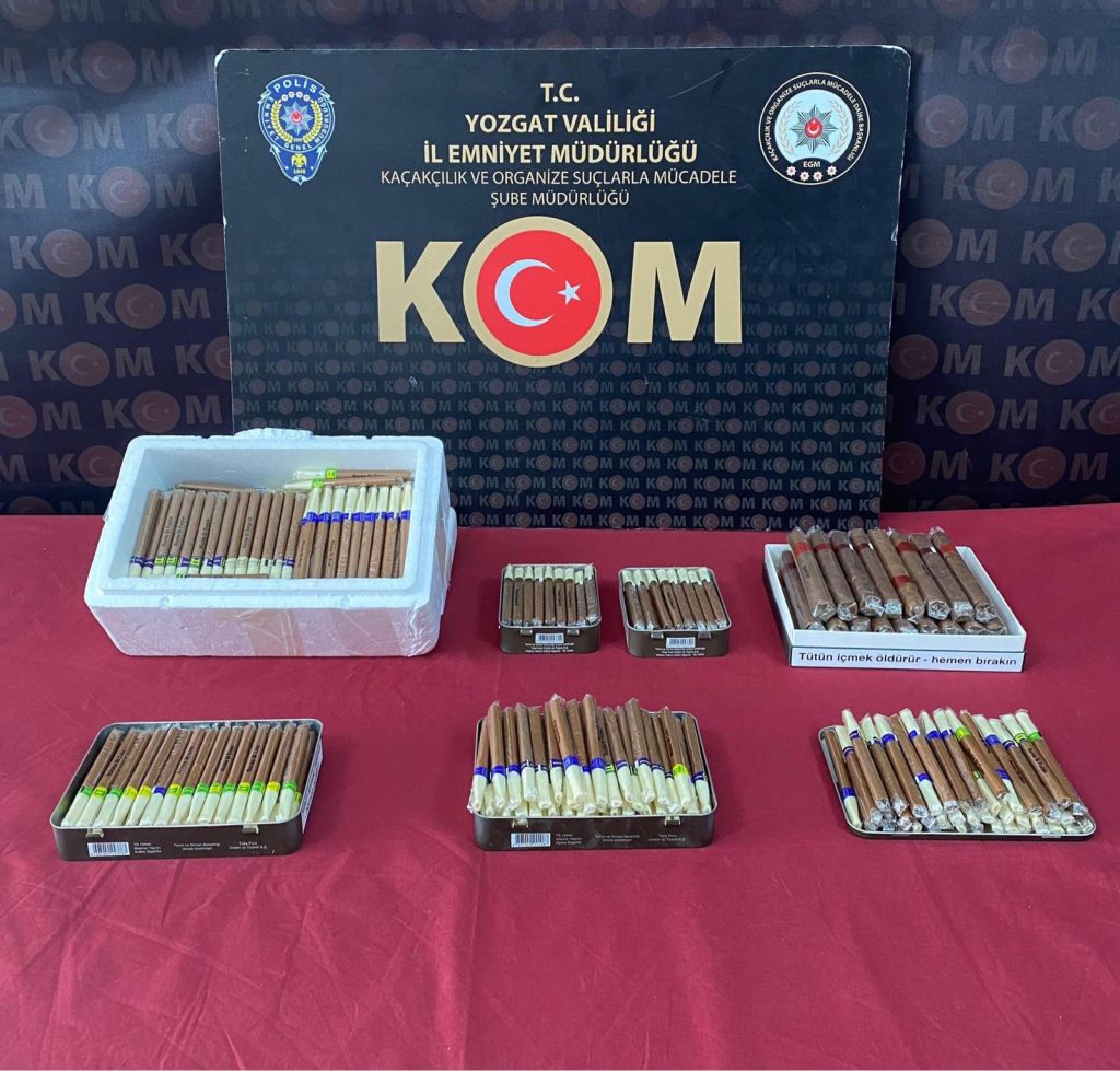 Yozgat’ta kaçak puro operasyonu