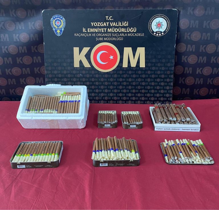 Yozgat’ta kaçak puro operasyonu