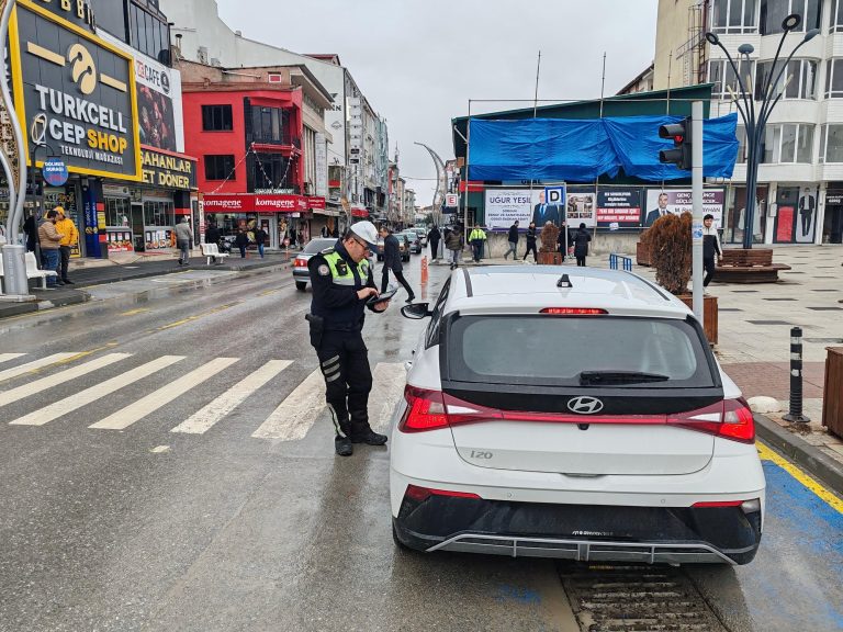 Trafik denetimlerinde 33 araca ceza