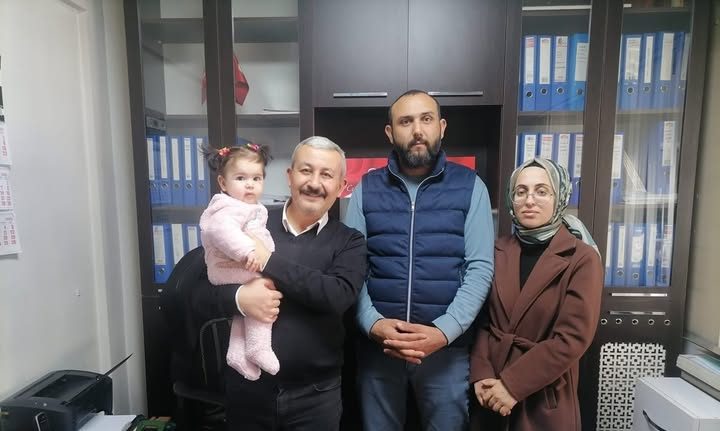 SMA hastası Alya bebekten Alakoç’a ziyaret