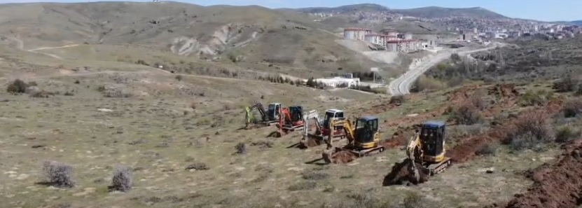 220 hektarda dev ağaçlandırma