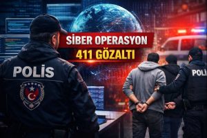Siber operasyon: 411 gözaltı