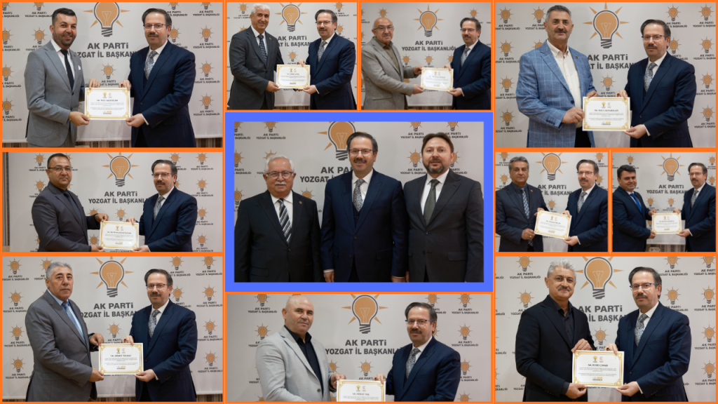 AK Parti’den meclis üyelerine teşekkür belgesi