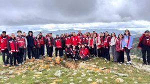 Kirazlı Göleti’nden Çeşka Kalesi’ne yürüdüler