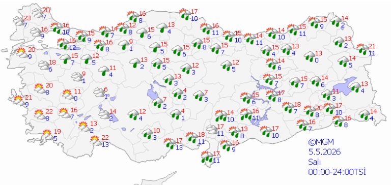 Hava ısınacak, yağışlar devam edecek