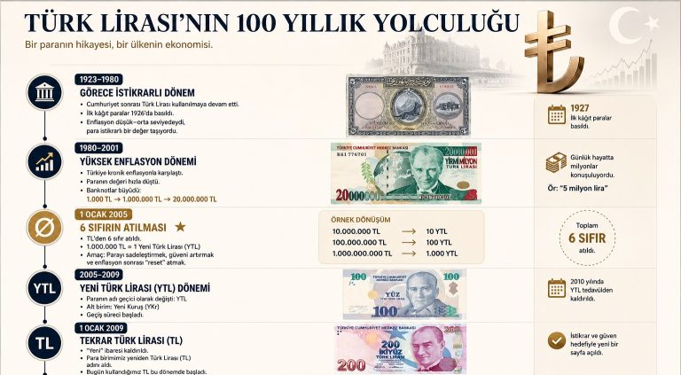 Enflasyon dönemleri Türk Lirası’nı yıprattı