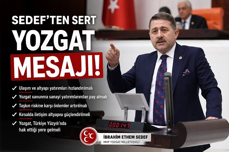 Sedef’ten sert Yozgat mesajı